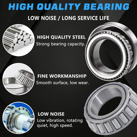 Trailer Hub Bearings Kit For 7000 Lb Tapered Spindle Axles 4 Sets with high quality steel and fine workmanship