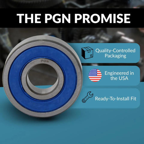 Pack Of 4 6204-2RS Lubricated Chrome Steel Sealed Ball Bearings with blue rubber seal and PGN quality assurance