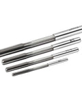 Chucking Reamer Set For Lathe Machines With High Speed Steel Round Shank H7 Straight Flutes In 1/8 3/16 1/4 5/16 Inch Four Pieces