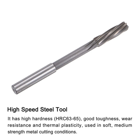 10mm H7 Chucking Reamer For Lathe And Milling Machines, Pro Grade High Speed Steel Spiral Flutes, Precision Tool