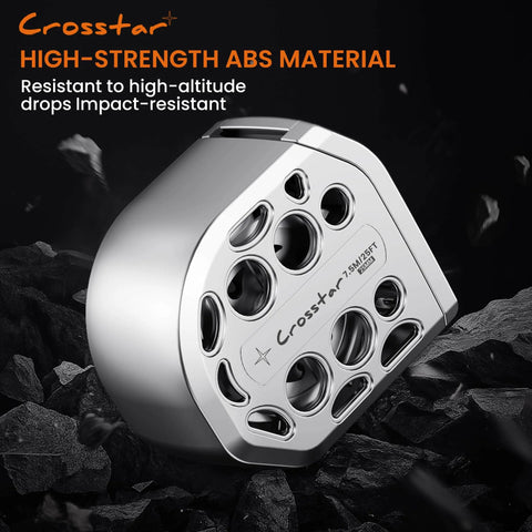 Crosstar high-strength ABS material, impact-resistant tape measure with holes, designed for high-altitude drops.