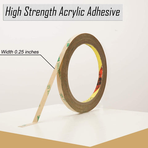 Heavy Duty Double Sided Tape 300LSE Clear Mounting Tape 0.25 Inch By 36 Foot Ultra Thin 0.17mm Acrylic Adhesive roll standing