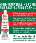 Garage Tough High Temp Silicone Sealant And Gasket Maker For Automotive And Industrial Use Up To 500 Degree Fahrenheit Heat Clear 3 Oz Tube