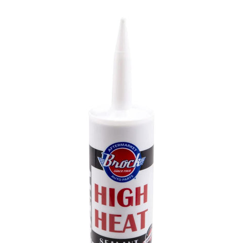 Heavy Duty High Temp RTV Silicone Gasket Sealant 10.2 Oz Cartridge showing product label and nozzle