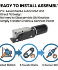RV Slide Out Motor Gearbox Assembly For BAL AccuSlide Cable System High Torque 12V 12 RPM Replacement installation guide