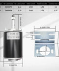 High Torque DC Motor 12V/24V 30W - 3500/7000RPM Permanent Magnet Electric Motor, XD-3420 Type, with mounting bracket and dimensions.
