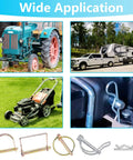 Heavy Duty Hitch Pin Kit 202 Pcs used on tractor, truck towing RV, lawn mower, with clip pins for trailer and garden gear.