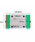 Top view of ✝️ HGH30HA HIWIN Linear Block for HGH30 Linear Motion Slider Rail Guide showing dimensions and mounting holes.
