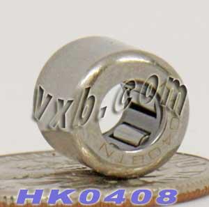HK0408 Shell Type Needle Roller Bearings 4x8x8 - VXB Ball Bearings