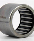 Side view of HK4012 Needle Bearing 40x47x12mm showcasing metal rollers inside thin-walled outer ring