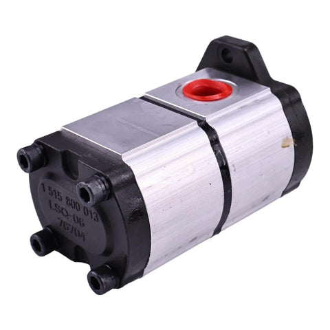 HOLDWELL 10T Hydraulic Gear Pump 67051095 67051100 compatible with Casappa PLP20.7 in steel casing, front view.