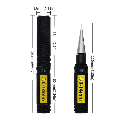 0 To 14mm Hole Opener Reamer Drill Punch For Metal And Steel Ideal For Aviation Models And Woodworking DIY Projects Durable Tool