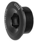 Black Hollowtech Crank Tension Bolt For 105 End M20 Thread Aluminum Alloy Crank Bolt With Dust Covers Gold Finish 2 Pack