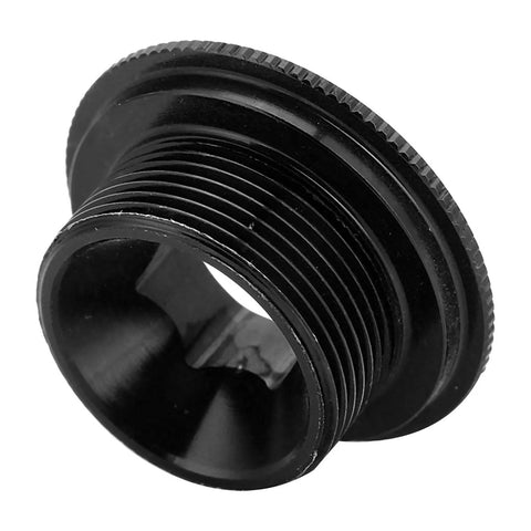 Close-up of Hollowtech Crank Tension Bolt For 105 End M20 Thread Aluminum Alloy Crank Bolt With Dust Covers Gold Finish