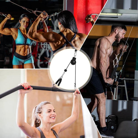 Cable Pulley - 3.54 In/90 mm 360 Degree Rotation Traction Wheel, Strong Bearing Capacity Pulley System for Home Gym use