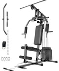 Home Gym System With 100 Lbs Weight Stack Multifunctional Weight Machine For Full Body Workouts featuring durable steel frame