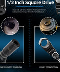 Crank Pulley Tool Kit For Honda And Acura With 19mm Harmonic Balancer Socket and 50mm Crankshaft Pulley Holder Wrench close-up