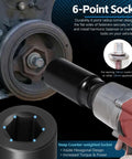 Crank Pulley Tool Kit For Honda And Acura With 19mm Harmonic Balancer Socket and 50mm Crankshaft Pulley Holder Wrench
