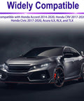 Honda Civic car showcasing compatibility for 14 Piece Lower Engine Cover Pin Screw Set Includes 6 Radiator Access Pins 2 Lower Cover Bolts And 6 Engine Splash Shield Clips For Honda Civic Accord CRV And Acura Vehicles Replacement Fastener Kit.