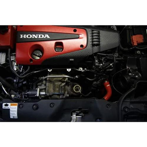 Titanium Turbo Blanket for Honda Civic Type R 2017 and Later direct fit for FK2 FK8 insulates turbo hot side in engine bay.