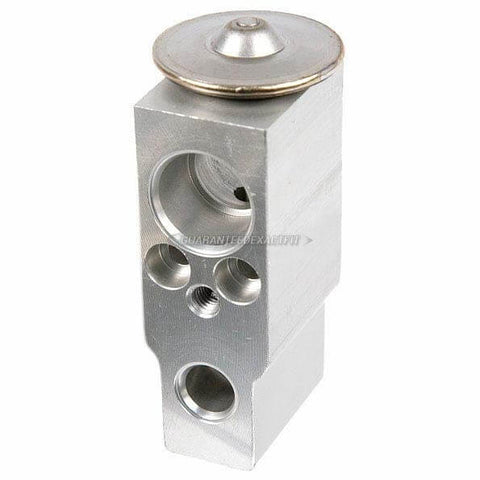 Close-up of a metal expansion valve from Air Conditioning Compressor And Repair Kit For Honda CRV 2007 2008 2009 2010 2011 Premium ISO TS16949 Quality Guaranteed Exact Fit Easy Install With 2 Year Unlimited Mileage Warranty And Durable OEM Grade Components.