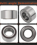 Front Wheel Bearing 1 Piece For Honda Fit 2009 2012 2014 2020 And Honda CR-Z 2011 2016 Driver And Passenger Side SubModels Only Durable Bearing With Kyodo AF-I Grease Long Lasting Performance Ready To Roll in multi-angle view.