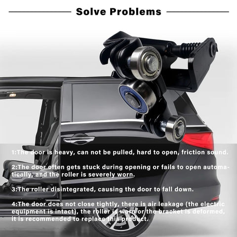 Sliding Door Roller With Metal Bearing For Left Driver Side Center Roller Assembly Compatible With 2005 To 2010 Odyssey Van Door Accessories Replacement Parts 924 128 Easy Install And Smooth Operation