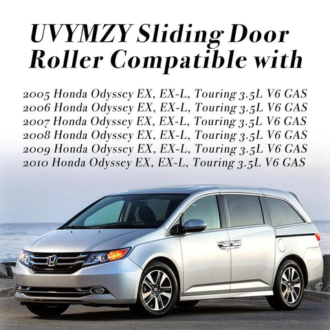 Sliding Door Roller With Metal Bearing For Left Driver Side Center Roller Assembly Compatible With 2005 To 2010 Odyssey Van Door Accessories Replacement Parts 924 128 Easy Install And Smooth Operation.