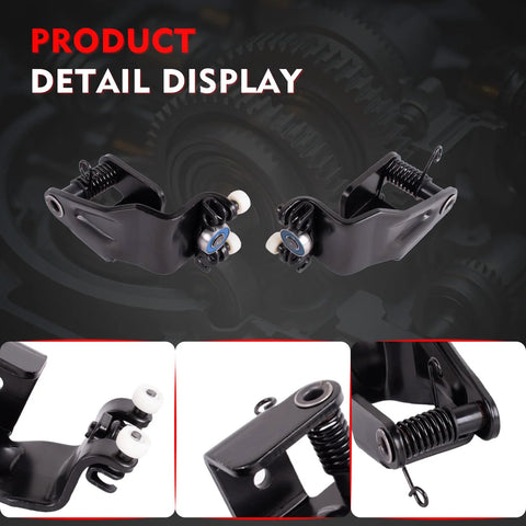 Left And Right Power Sliding Door Roller Replacement For Honda Odyssey 2005 2006 2007 2008 2009 2010 Ex Ex L Touring Models Compatible With OEM Parts 72561 SHJ A21 72521 SHJ A21 924 128 924 129 product detail display showing close-up of rollers and springs.