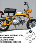 Steering Fork Bearing Kit For Honda Mini Trail Dirt Bikes Z50 Z50R Z50J CRF50 XR50 XR100 CT70 CT90 CL50 CL90 SL90 SS50 showing bike and bearings