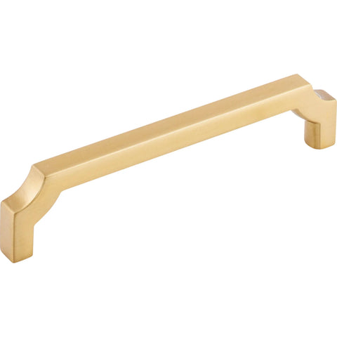 Davenport Honey Bronze Cabinet Pull 5-1/16 Inch Center To Center for kitchen and bath cabinets, durable construction, angled view