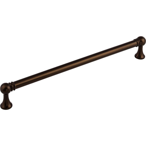 Kara Serene Series Center To Center Handle Cabinet Pull In Honey Bronze Finish, Overall Length 9.44 Inches, side view