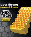 Curved Camper Leveler And Wheel Chock For RVs And Trailers Up To 30,000 Lbs By Camco, heavy duty honeycomb design