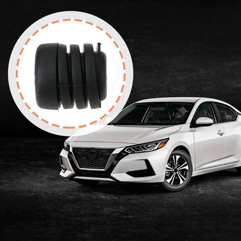 4Pcs Hood Rubber Bumper Stopper Set Fits Nissan Pulsar NX 1983-1990 And 200SX 1984-1988, close-up view with car.