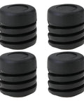 4Pcs Hood Rubber Bumper Stopper Set Fits Nissan Pulsar NX 1983-1990 And 200SX 1984-1988, 21x22x24mm, black rubber material