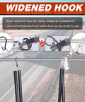 Widened hook on 16 Inch Double Tender Spring Kit With Trailer Hose Holder And Heavy Duty Air Lines Holder For Semi Trucks Trailers