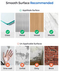 Heavy Duty 1x4 Inch Hook And Loop Strips With Adhesive Industrial Grade Double Sided Tape Mounting Strips surface compatibility