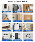 Heavy Duty 1x4 Inch Hook And Loop Strips With Adhesive Industrial Grade Double Sided Tape Mounting Strips With Back Adhesive for various applications like photo frames, power strips, and remote controls.