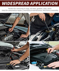 Four images showing Hook And Pick Set 10 Piece Precision Tool Kit With Non Slip Grips used for automotive O-ring removal
