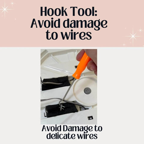 Hook tool from O Rings Repair Kit For Snoo Smart Sleeper Bassinet With Free Expert Repair Support Step By Step Video Tutorial