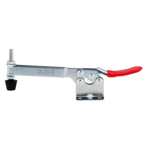4 Piece Horizontal Toggle Clamp Set With Quick Release, 198 Lbs Holding Capacity, Upgraded 201B Long 201BL Model, zinc-plated steel