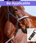 Horse wearing lead with set of five nickel plated 360 degree rotating quick release clips for outdoor gear heavy duty metal snaps