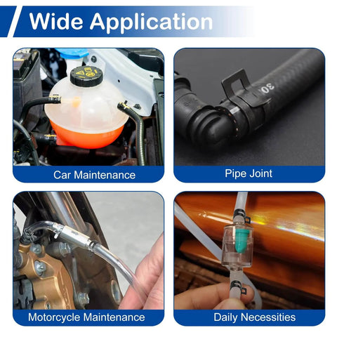 Wide applications of Sixty Piece Spring Band Hose Clamp Set With 12mm Inner Diameter for car, motorcycle, and pipe maintenance.
