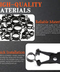 Do It All Hose Clamp Kit With 324 Pcs And 23 Size Range From 6 To 38 Millimeter Clamps, Includes Swivel Jaw Clamp Plier