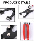 Hose Clamp Pliers Repair Tool Swivel Flat Band For Removal And Installation Of Ring Type Or Flat Band Hose Clamp LCS-C-0038