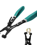 Hose Clamp Pliers Professional Swivel Flat Band Tool For Easy Removal And Installation On Flat Band Or Ring Type Hose Clamps