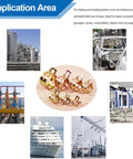 Durable 70 piece hose clamp assortment in 6 9 10 11 12 14 16 mm ranges shown with application examples in various industries.