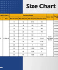 Size chart for Embossed Worm Gear Hose Clamps Size 28 For One And Five Eighths Inch To Two And Three Eighths Inch Hoses Heavy Duty