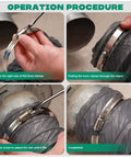 Operation procedure for installing Large Ten Pack Stainless Steel Hose Clamps Two And A Half Inch Adjustable Worm Gear Duct Clamps