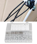250 Piece Hose Tube Spring Clips Set Double Wire Hose Clamps 5mm To 14mm For Air Water And Silicone Hoses irrigation